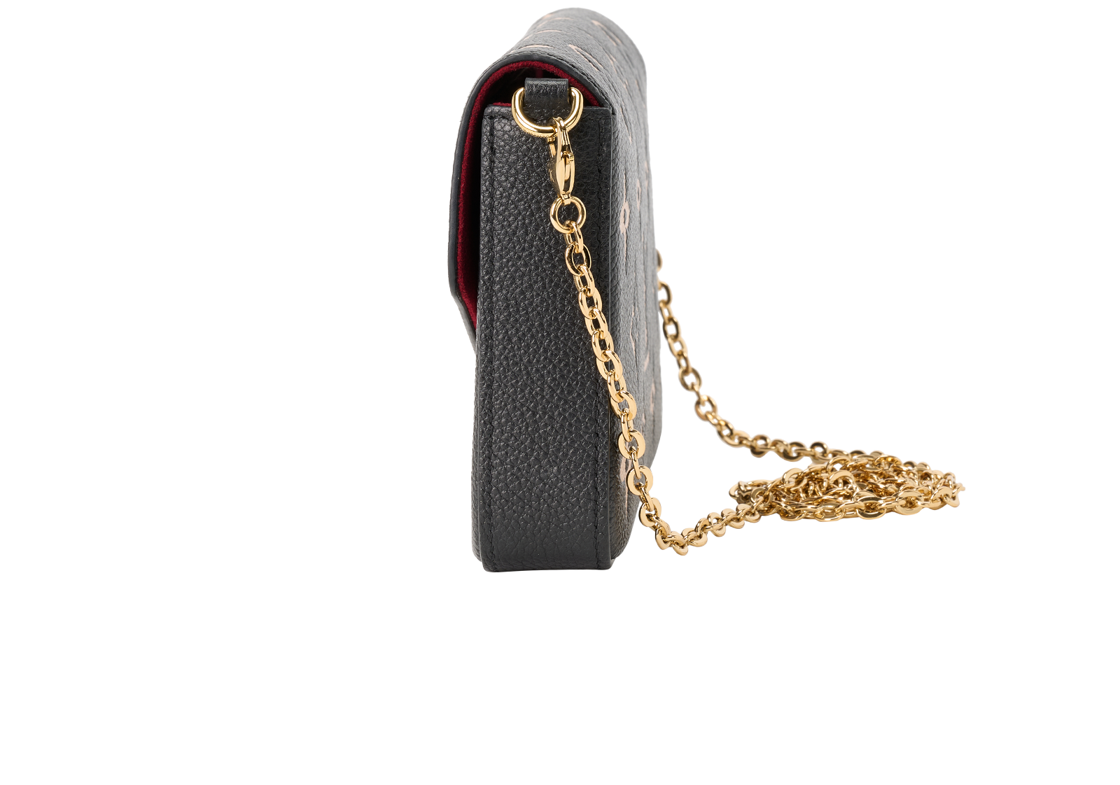 Felicie Pochette, &pound;950, Handbags, Black, Leather, Bottom view